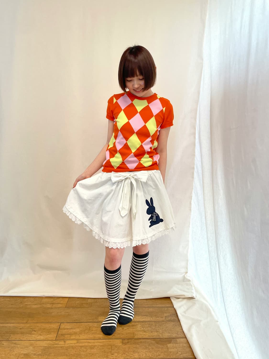 orange short sleeve 상품이미지2