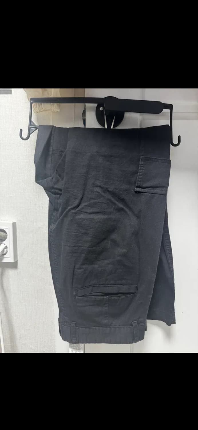 무료배송) 에잇세컨즈 코튼 카고 팬츠 블랙 76 size 상품이미지1