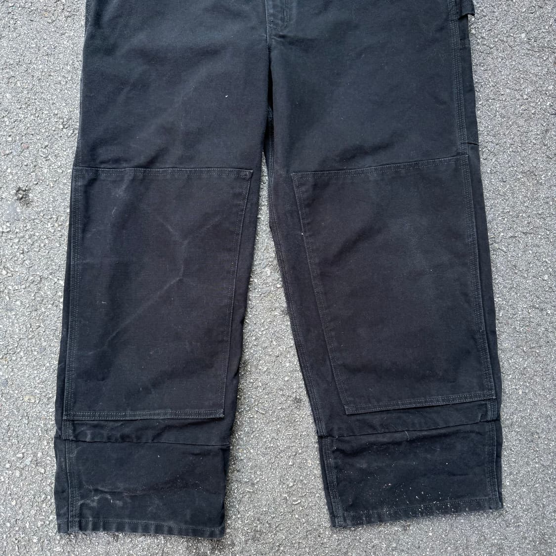 칼하트 더블니 오버롤 블랙 42x34 상품이미지3