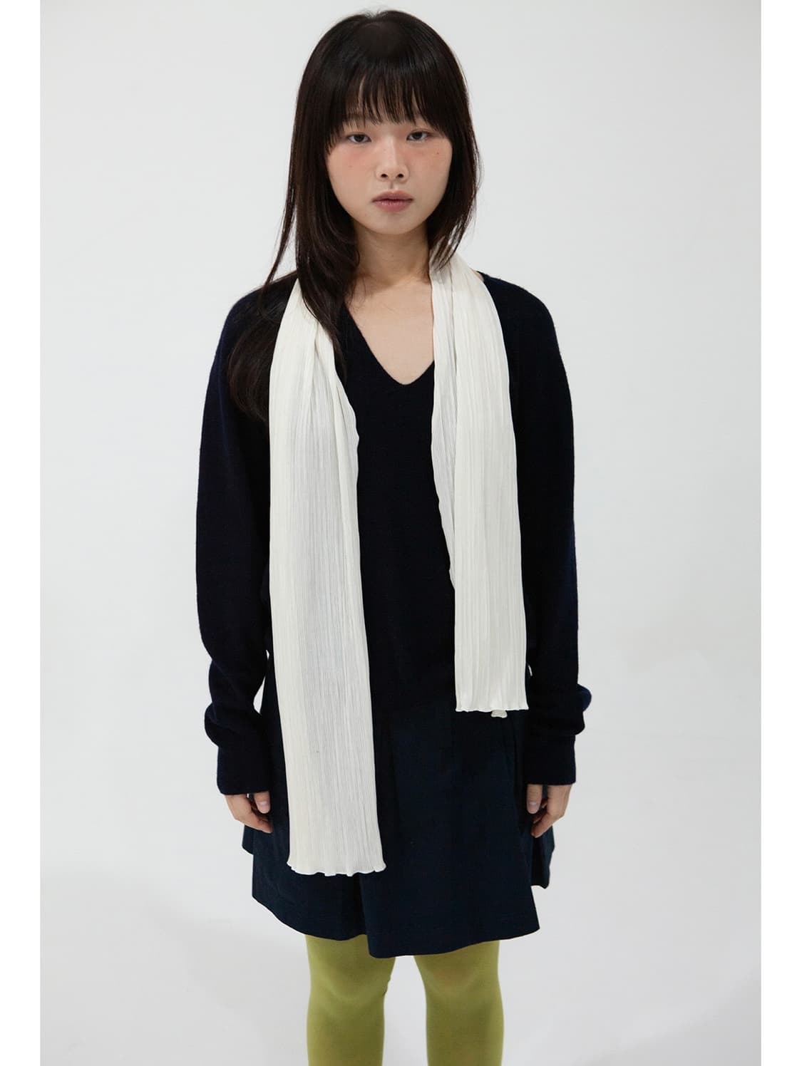 지지 플리츠 롱 스카프 상품이미지6