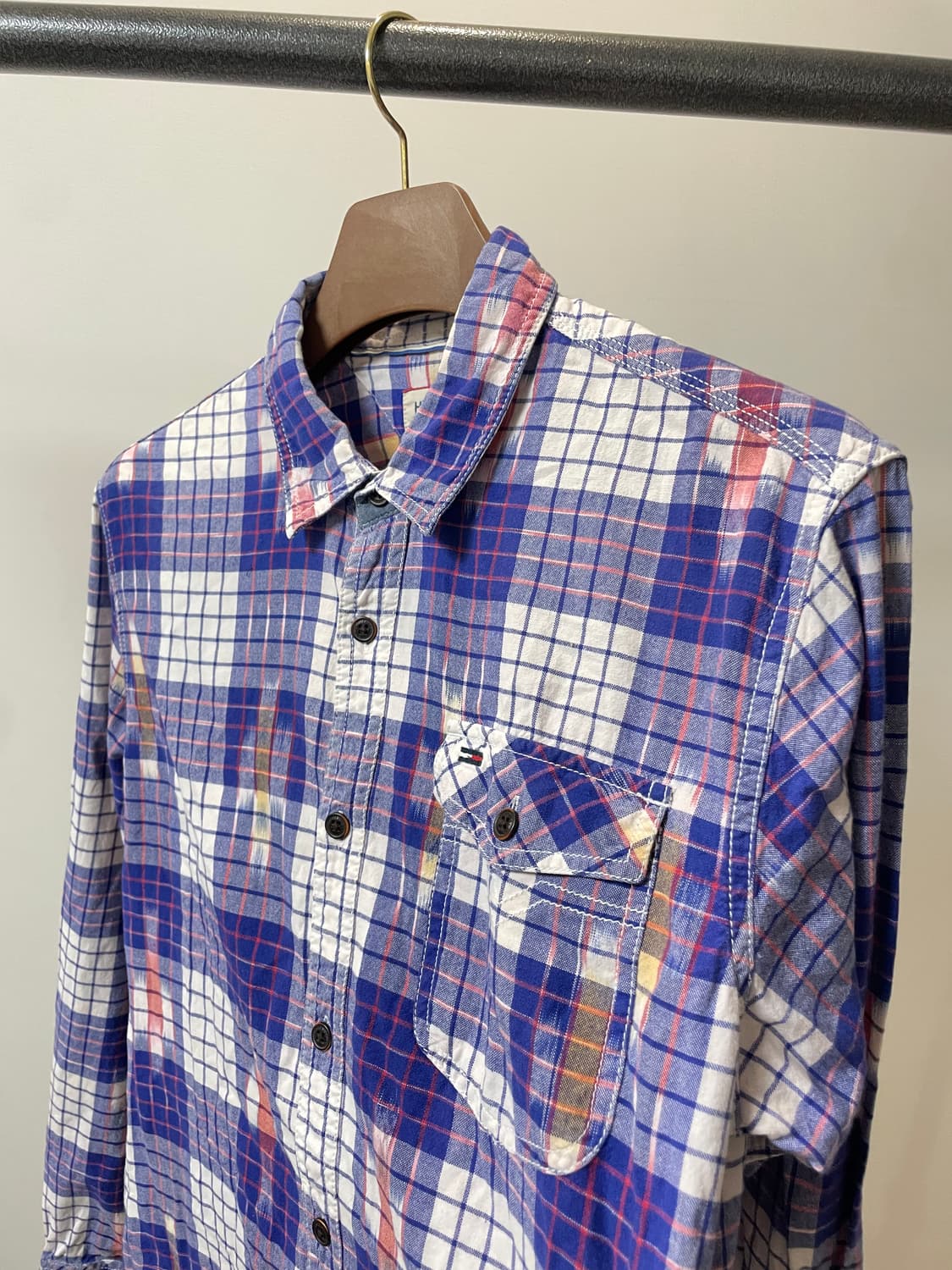 (XL) 타미힐피거 퍼플 나바호 패턴 체크 셔츠 상품이미지2