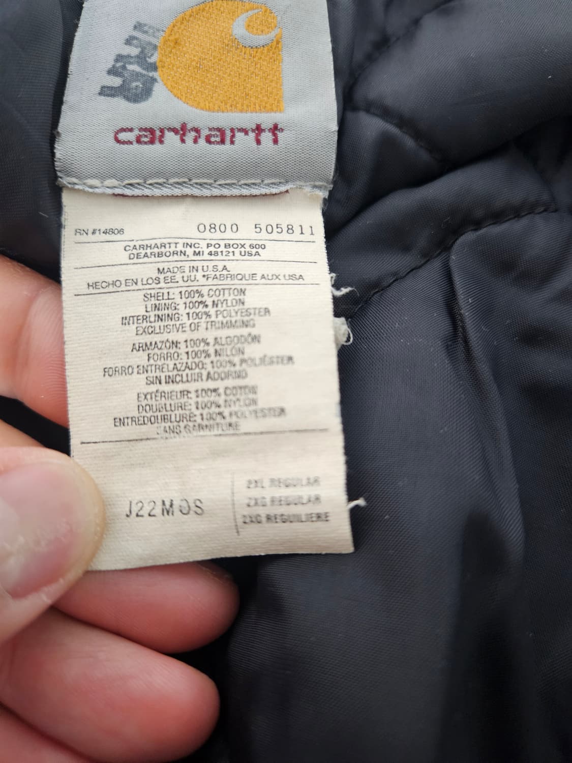 칼하트 디트로이트 j22 mos 샌드스톤 모스그린 2XL 빈티지칼하트 상품이미지5