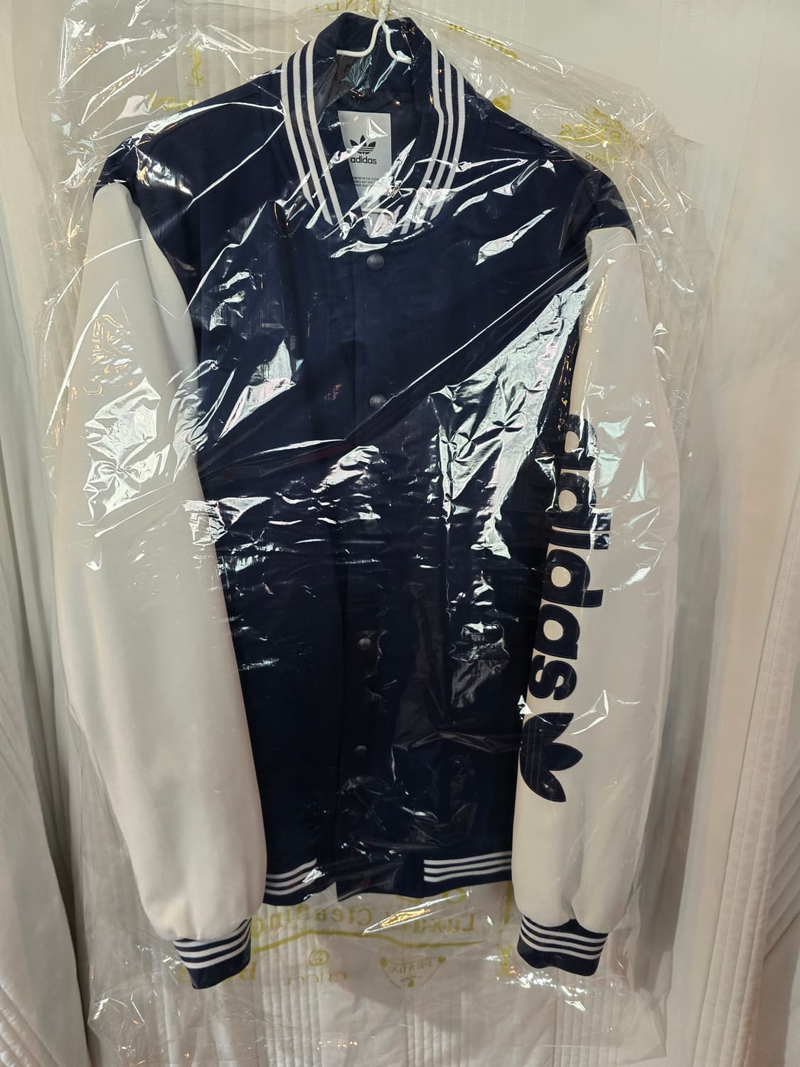 아디다스 네이비 화이트 바시티 자켓 상품이미지1