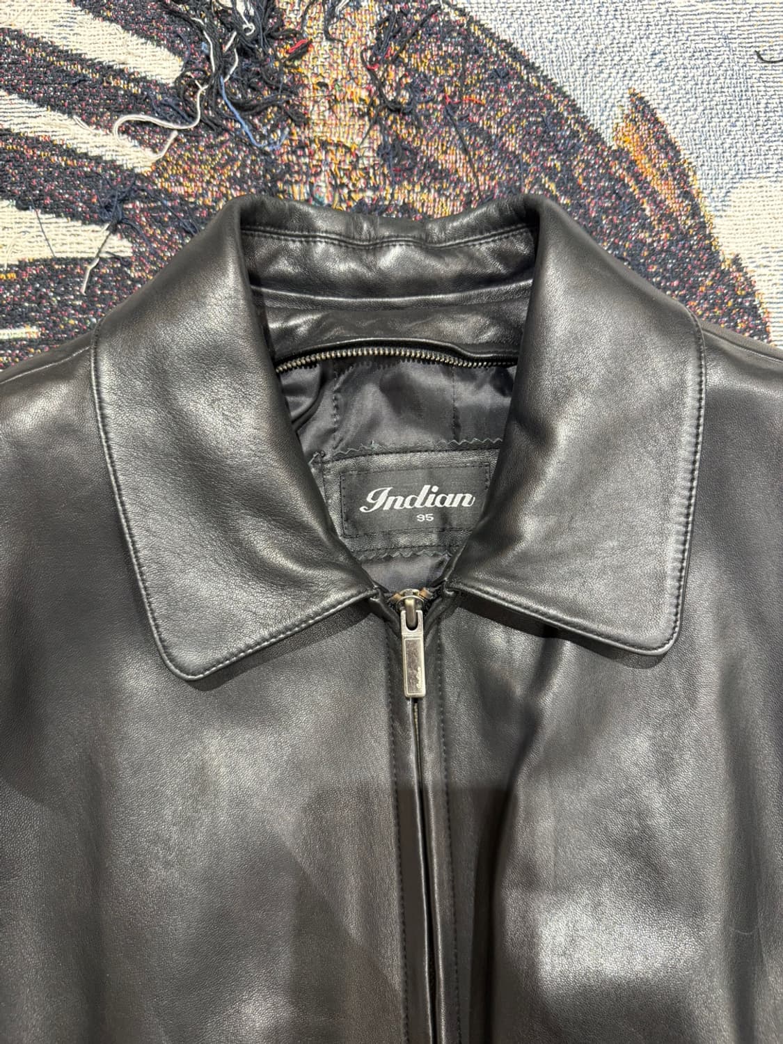빈티지 INDIAN 레더 자켓 상품이미지3