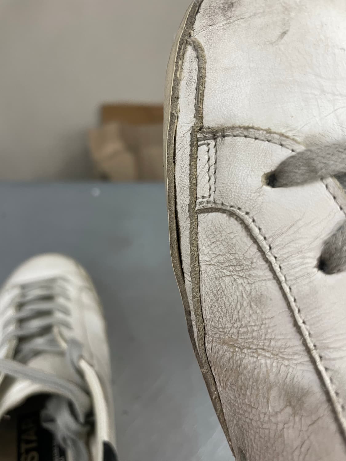 골든구스 슈퍼스타 화이트 블랙탭 38 상품이미지10