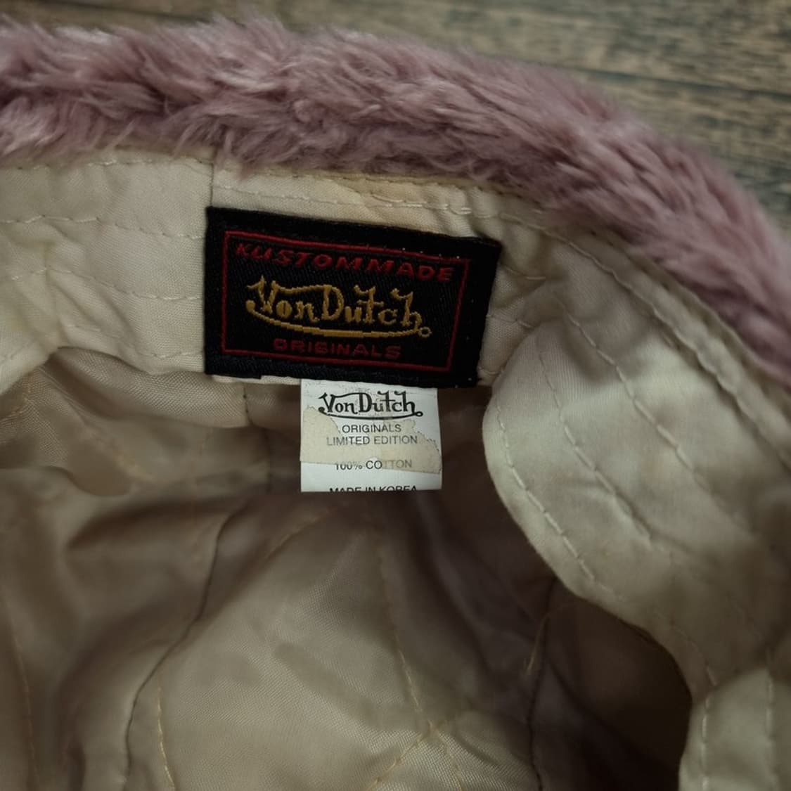 [본더치] 빅로고 Y2K 빈티지 스웨드 트루퍼 캡 M16387  상품이미지7