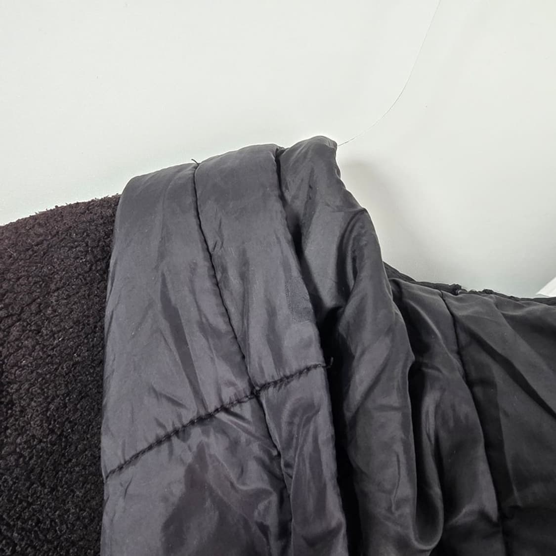 라코스테 쉐르파 플리스 후드 집업 자켓 블랙 상품이미지5