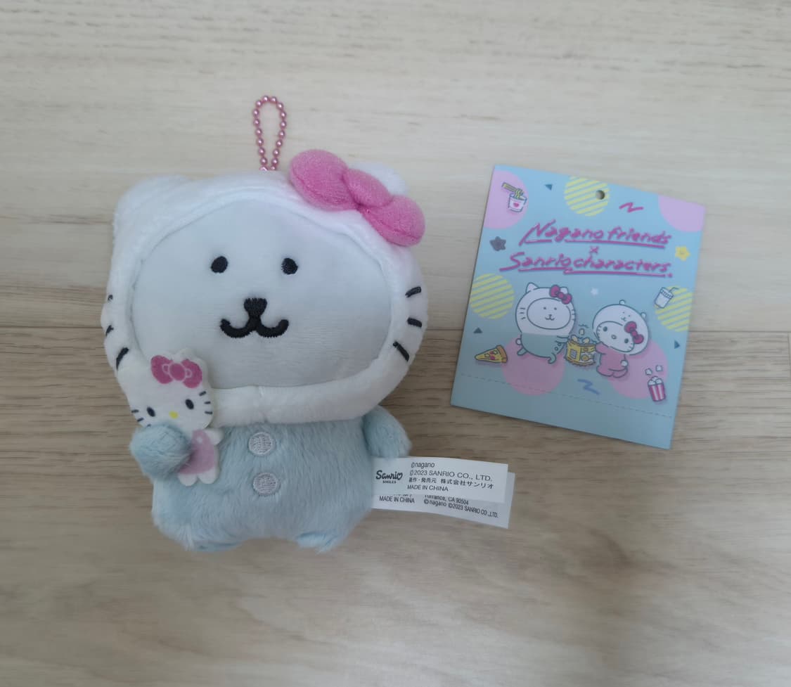 나가노 산리오 농담곰 헬로키티 콜라보 키링 인형 상품이미지2