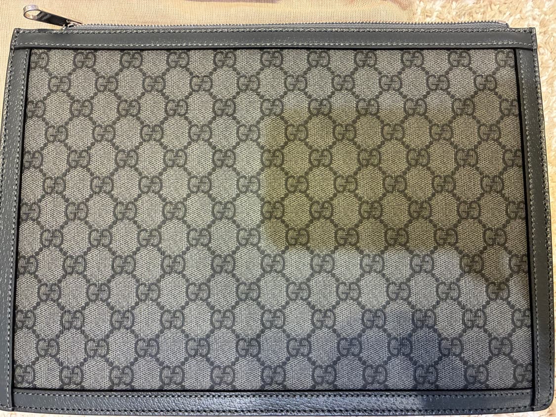 구찌 GG 오피디아 포트폴리오 케이스 그레이 블랙 (새상품) 상품이미지5