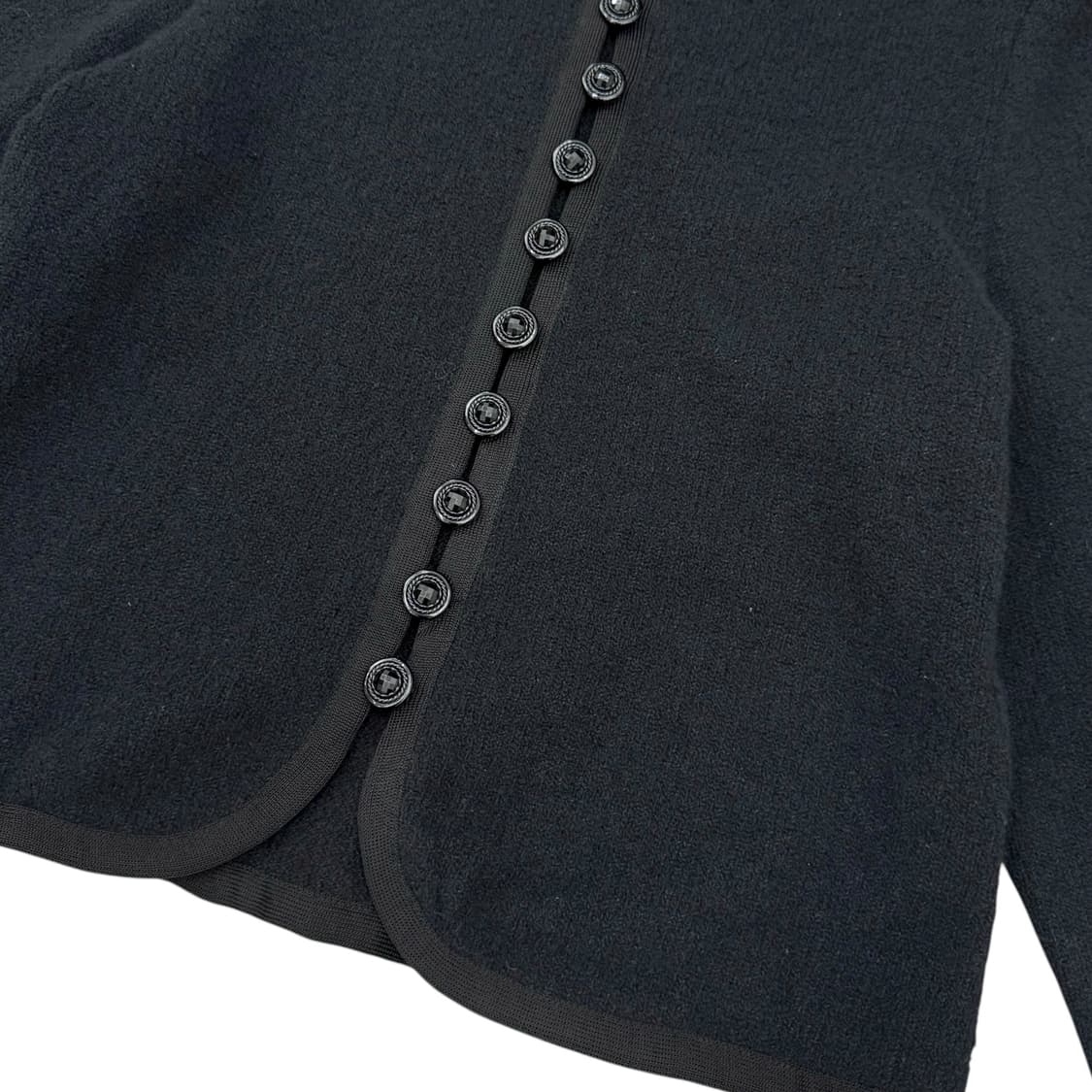 입생로랑 블랙 포인트 버튼 울 가디건 자켓 상품이미지4