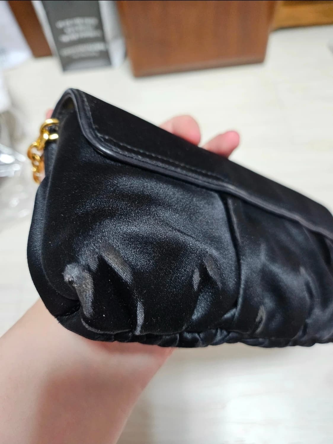 정품) 구찌 블랙 하트 체인 미니 클러치겸 토트백 판매합니다 상품이미지6