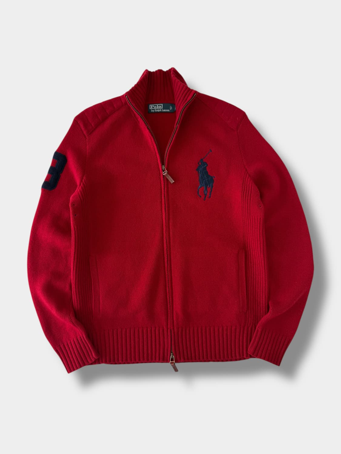 폴로 랄프로렌 신형 루즈핏 빅포니 투웨이 울 니트 집업 상품이미지1