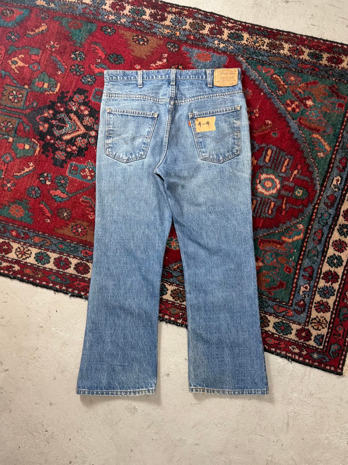 80's USA Made 리바이스 517 오렌지탭 리바이스 중청 부츠컷 상품이미지4