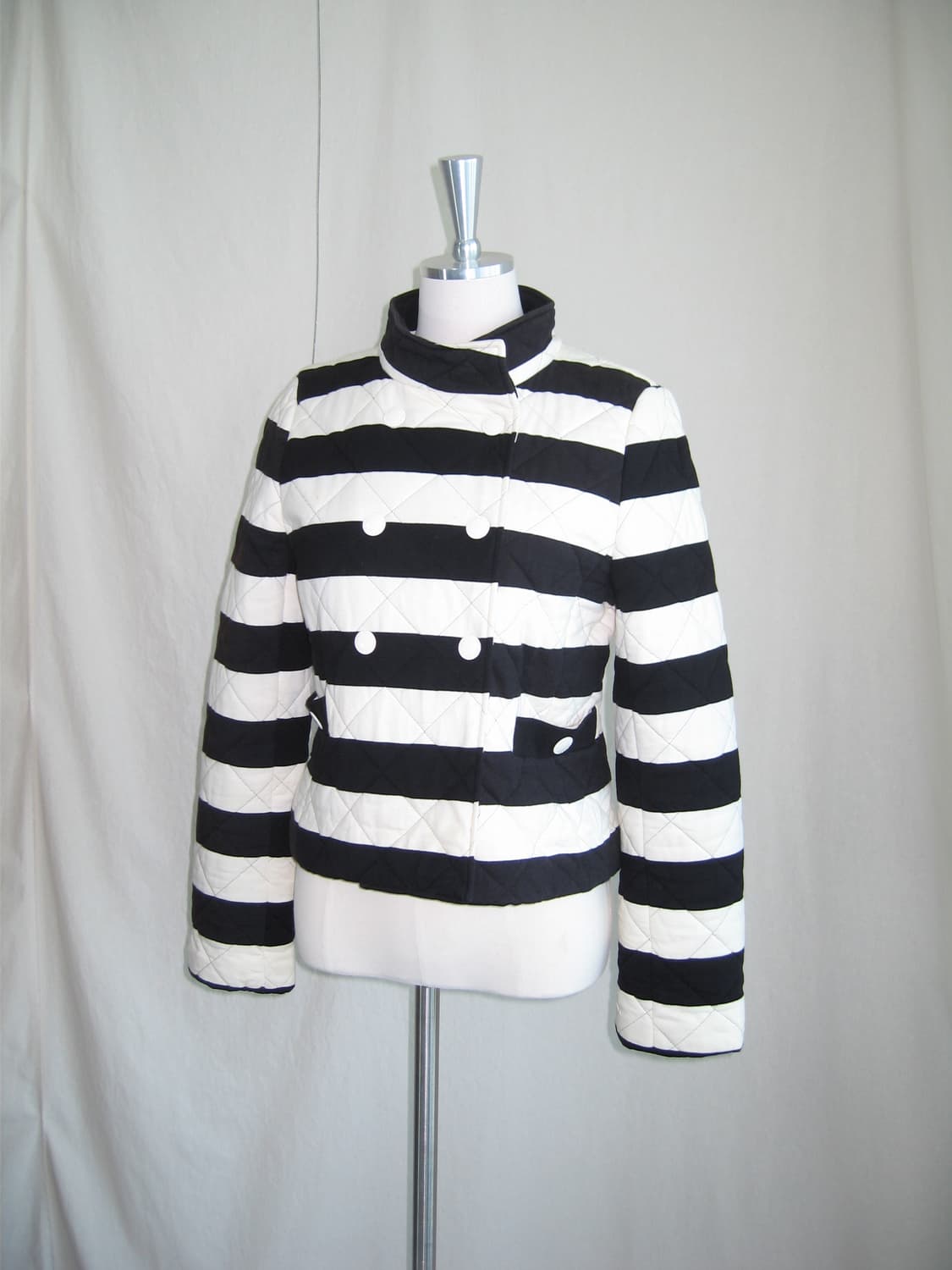 Mary Quant 스트라이프 퀼팅 자켓 상품이미지1