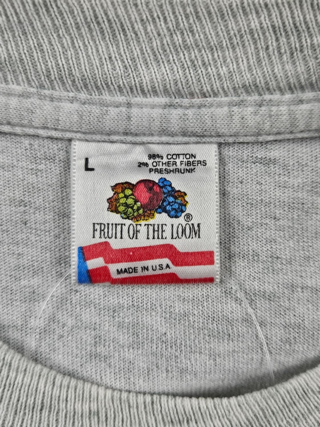 8~90's USA 프룻오브더룸 싱글스티치 롱슬리브 (L) / 11415 상품이미지8