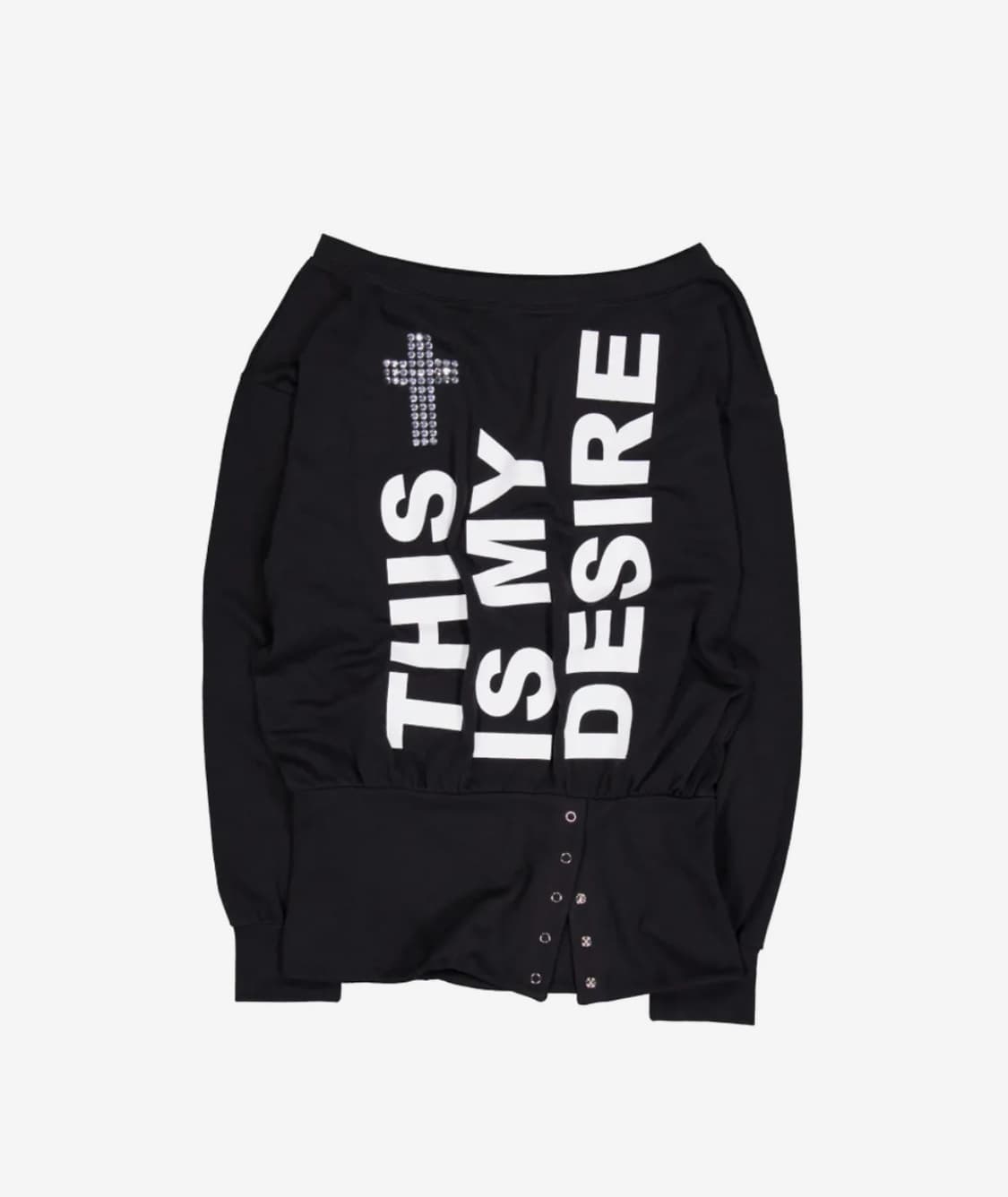 셋업이엑스이 bold lettering loose top black 상품이미지2