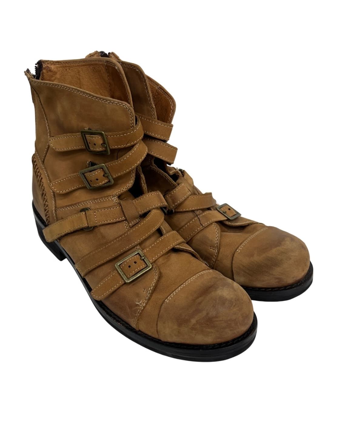 Whoop de doo 버클 스트랩 레더 부츠 상품이미지1