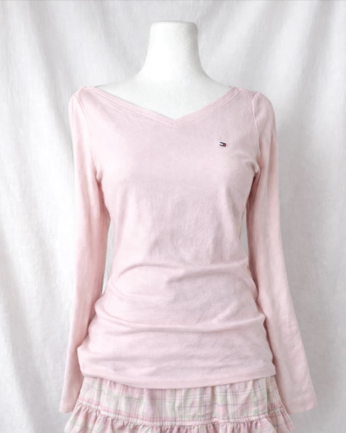 타미힐피거 베이비핑크 롱슬리브 상품이미지1