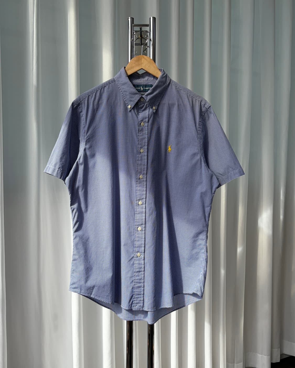 [L]폴로 랄프로렌 포플린 플레이드 반팔 셔츠 상품이미지2