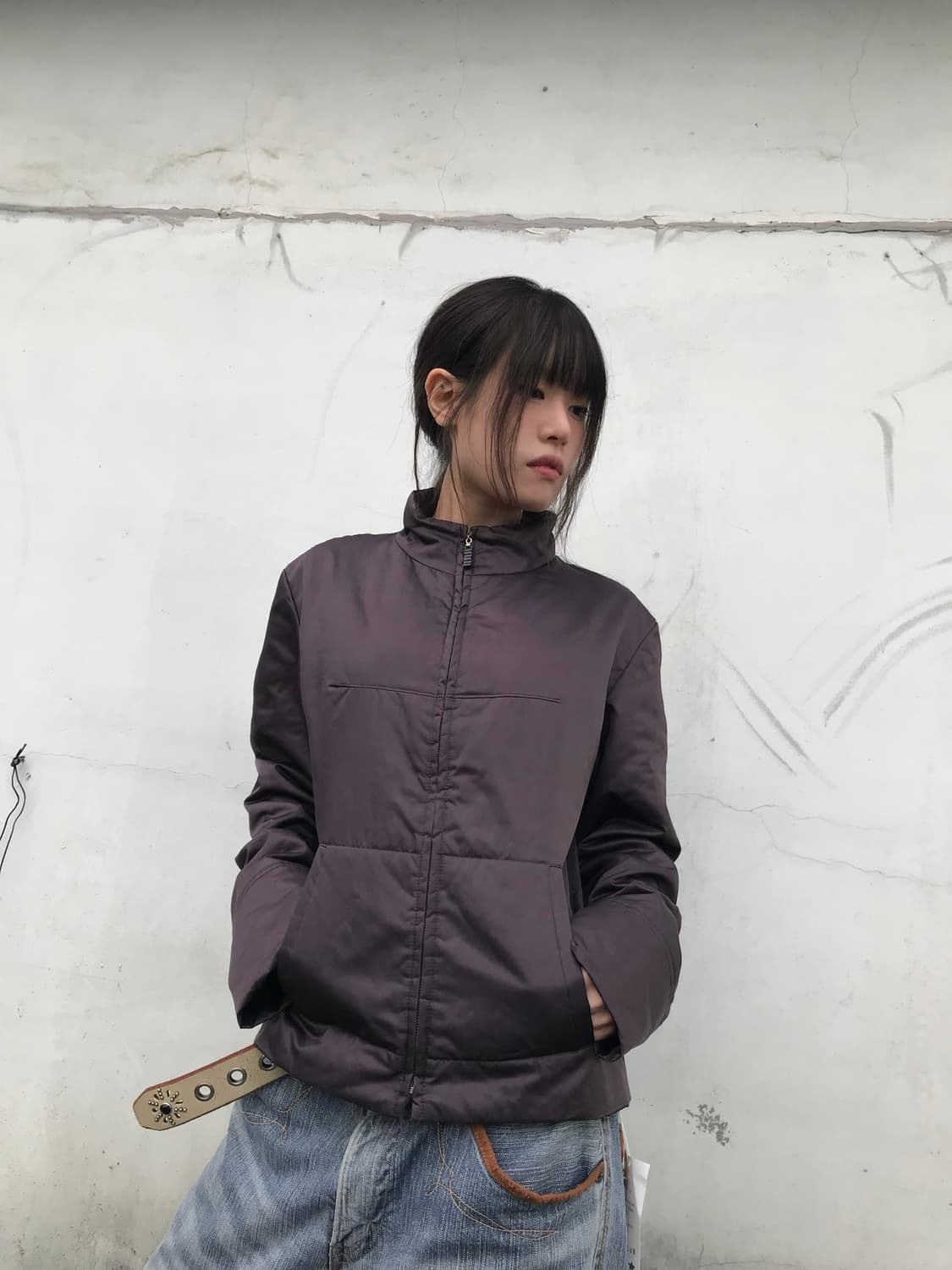 딥퍼플 라이트 패딩 상품이미지5