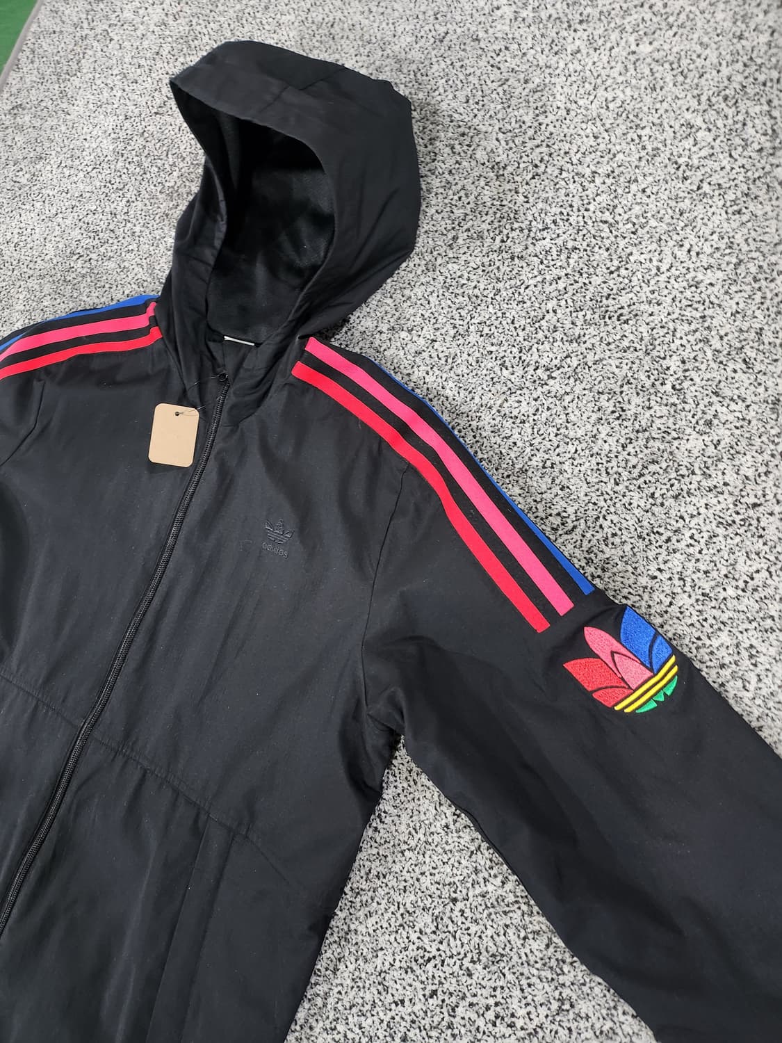 아디다스(Adidas) 멀티컬러 후드 집업 재킷(14-15세) 상품이미지4