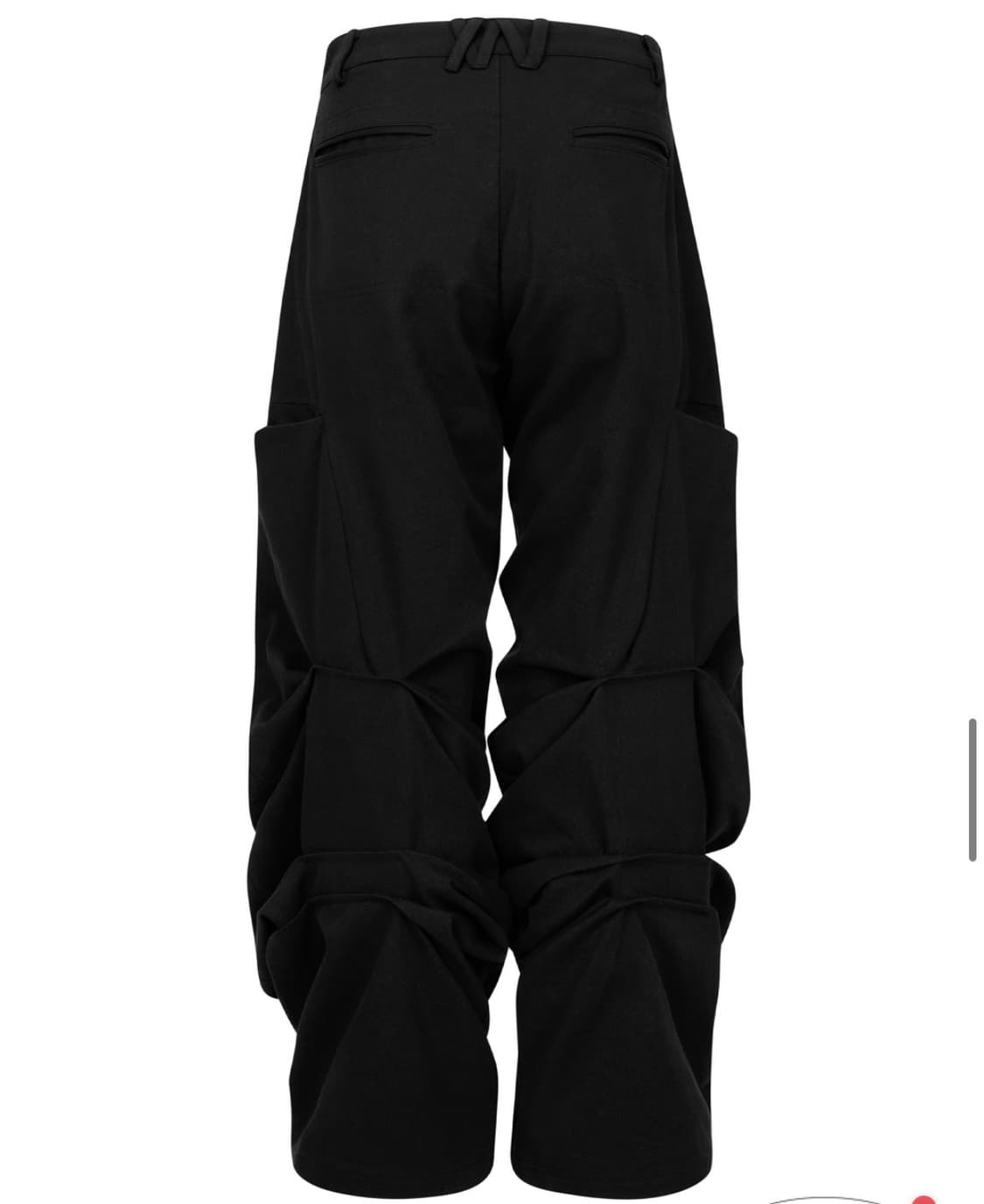 나체 팬츠 (PINTUCK WIDE PANTS (UNISEX) BLACK 상품이미지3