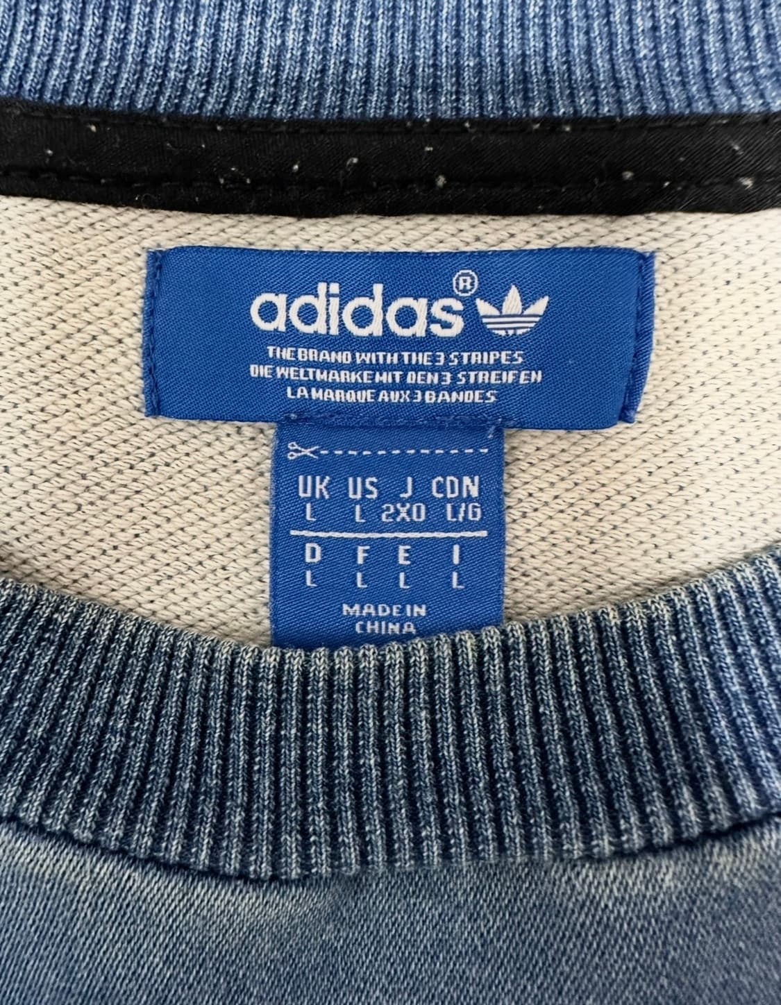 아디다스 빅 트레포일 데님 맨투맨 상품이미지4