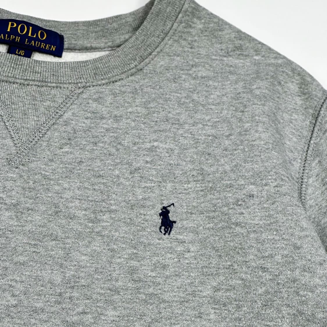 폴로 랄프로렌 포니 걸즈 그레이 맨투맨 (실측 S 여성추천) 상품이미지3