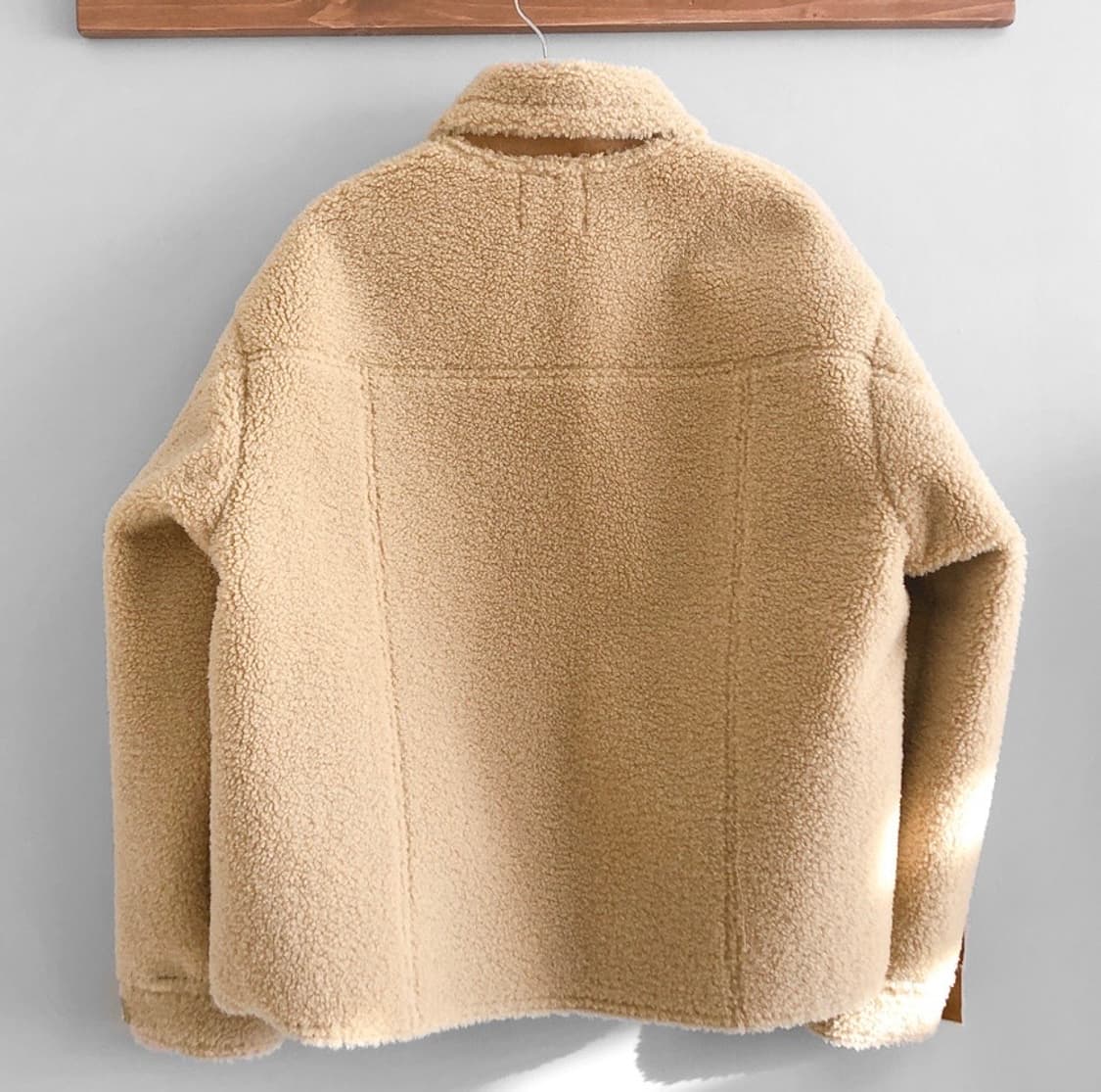 드온도 양털 시어링 베이지 카라 코트(새제품) 상품이미지2