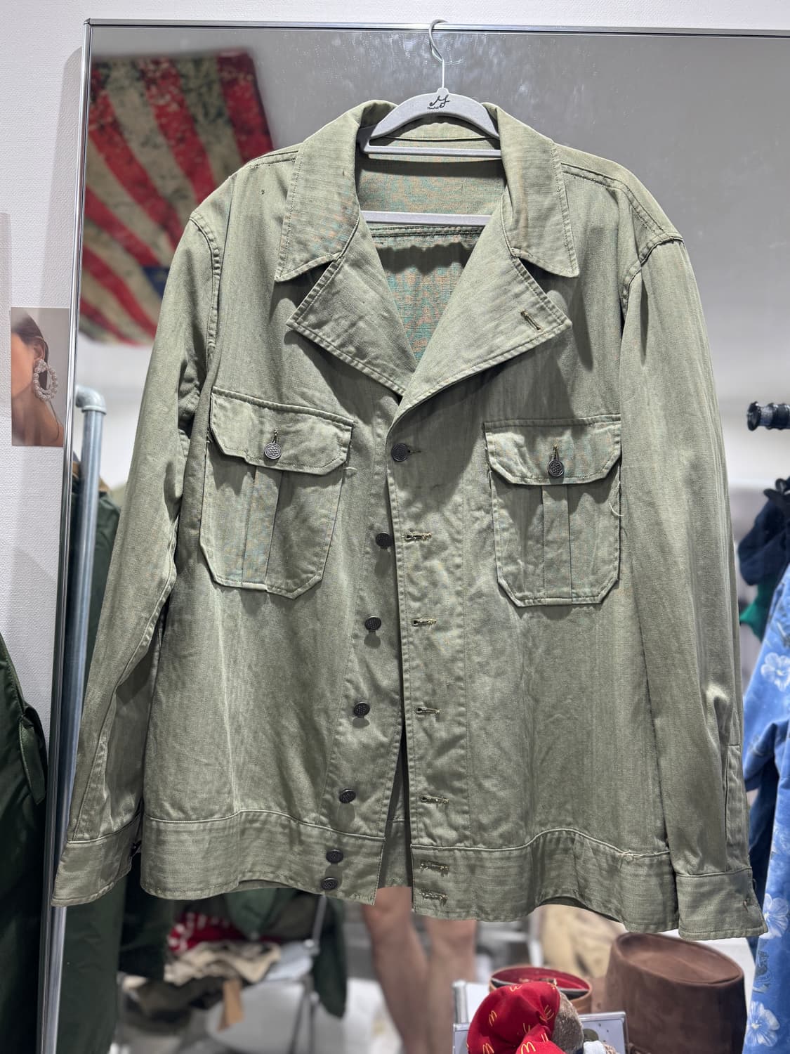 [완전 레어] 40s US Army 1st m41 HBT자켓 (44R) 상품이미지1