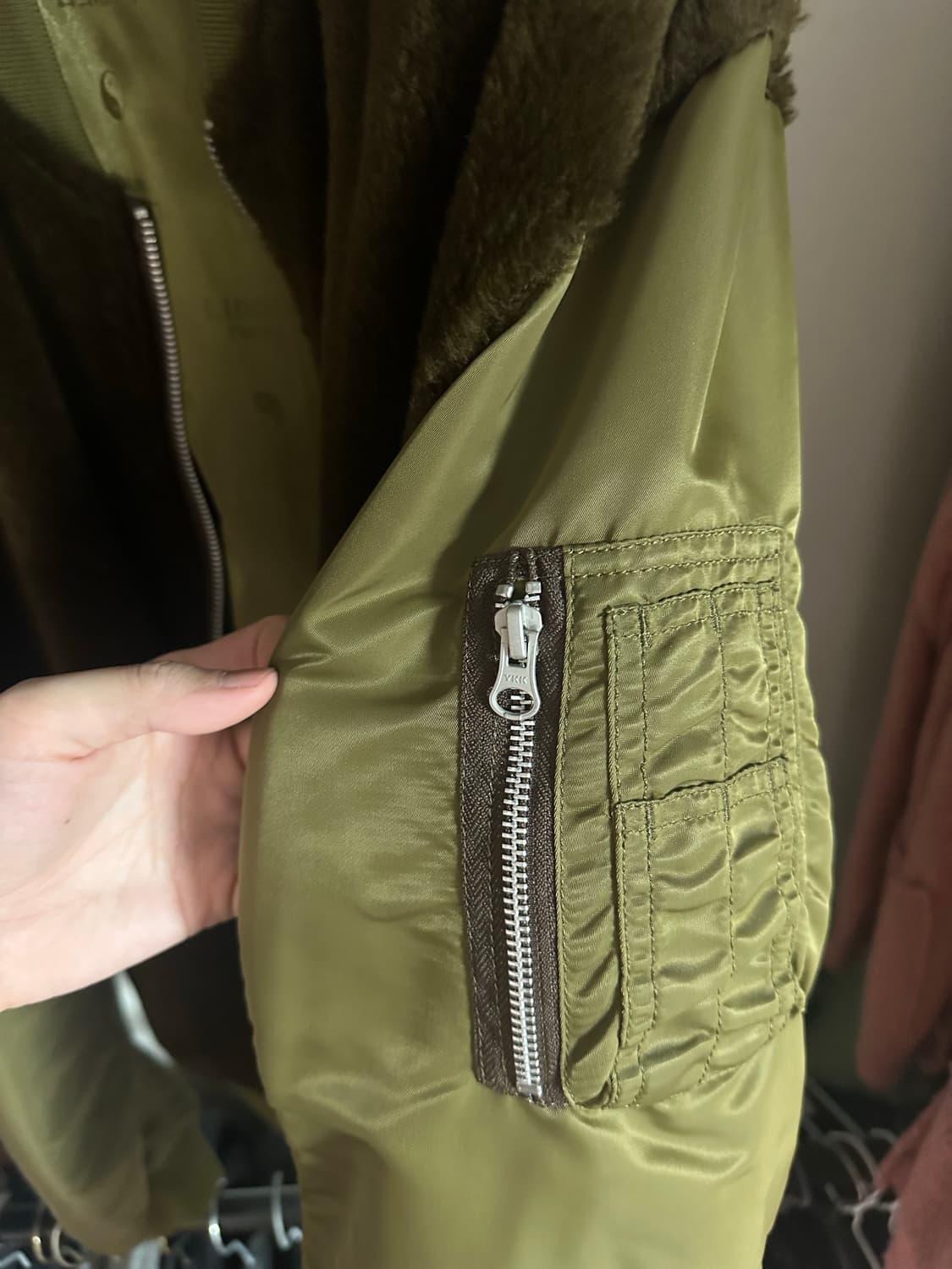 [XL] 17FW 언더커버 by 루커 리버시블 카키 봄버 자켓 상품이미지3