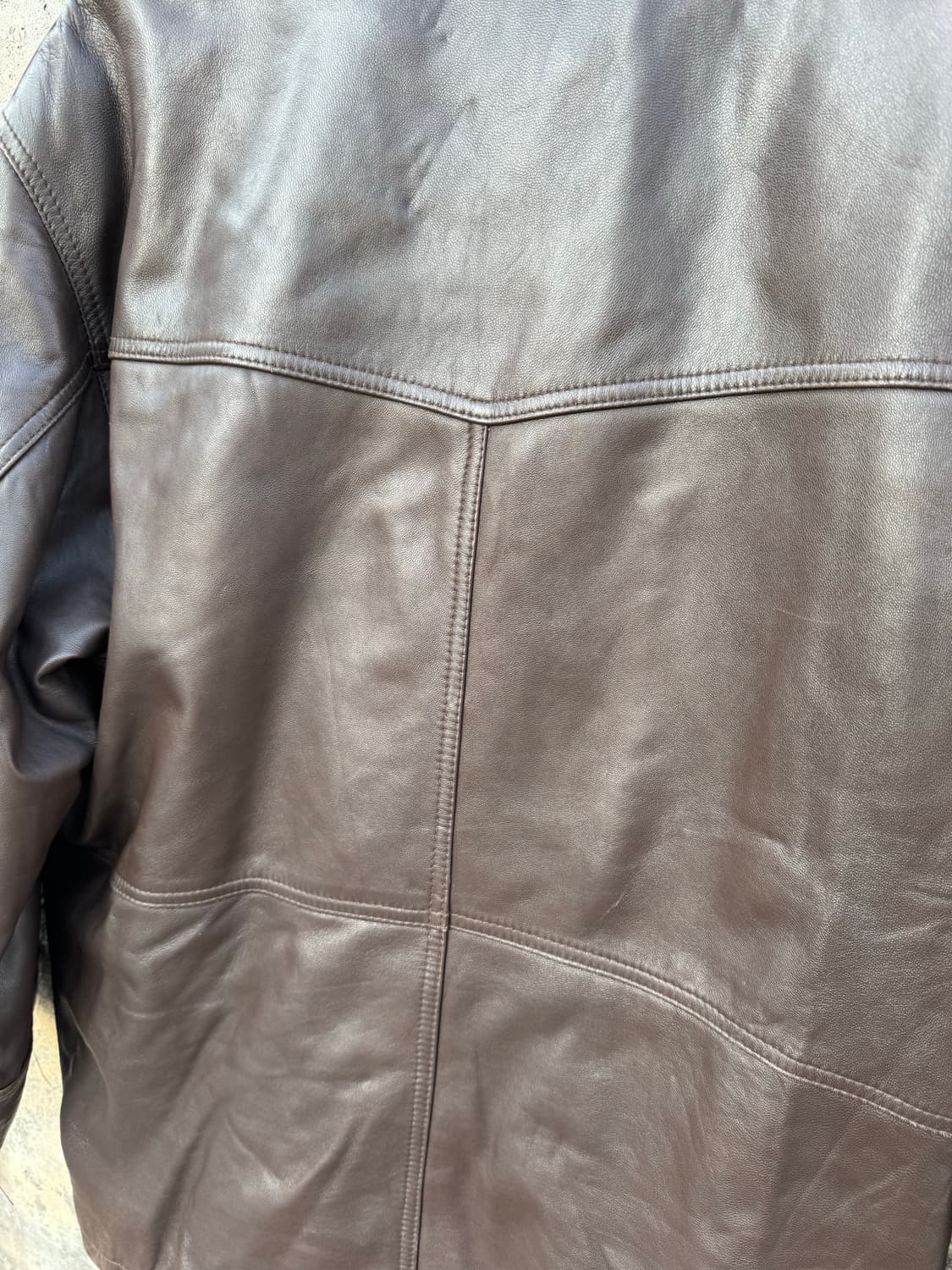 90s 입생로랑 양가죽 밍크털 빈티지 가죽 자켓 카코트 상품이미지9