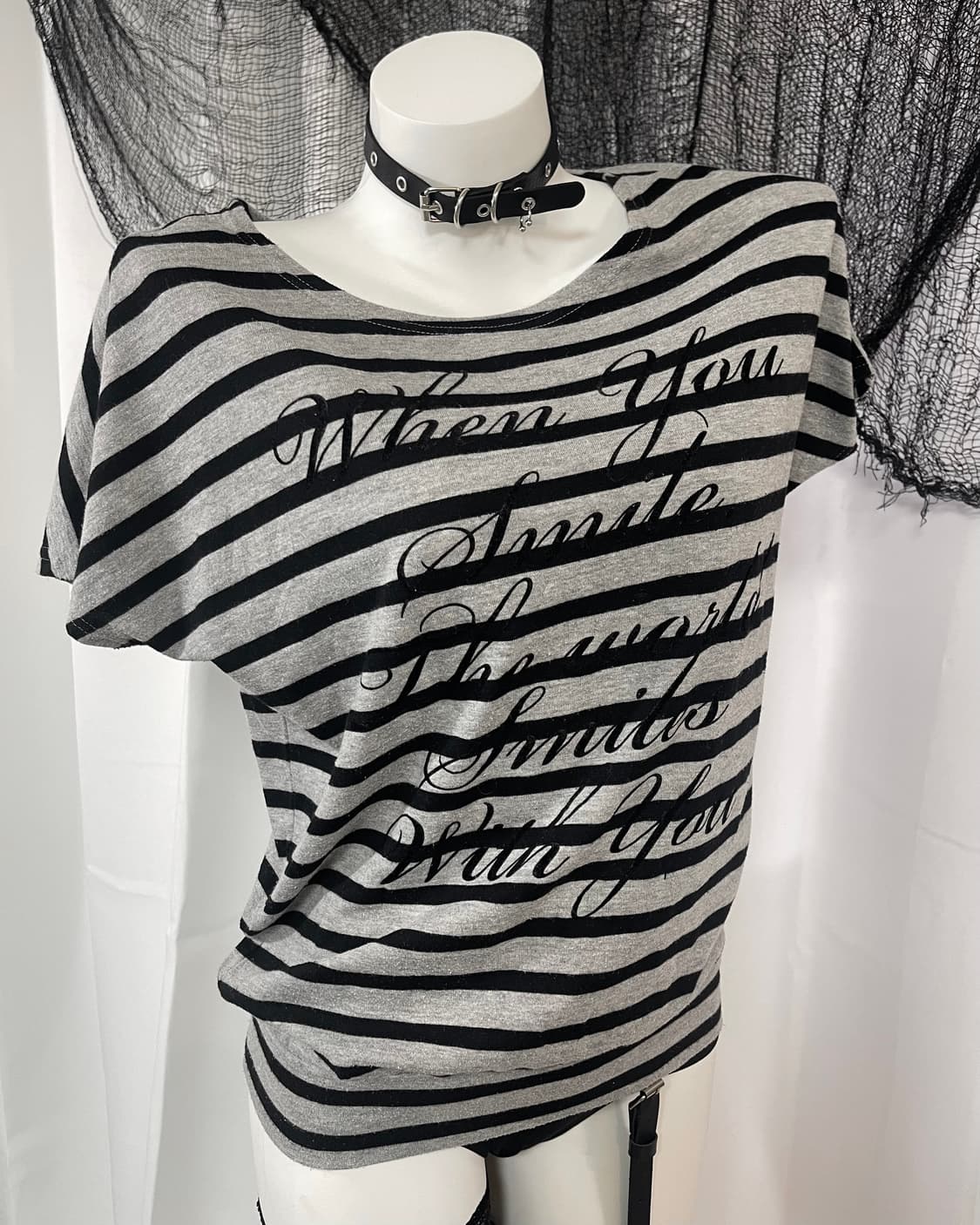 stripe lettering t-shirt 상품이미지3