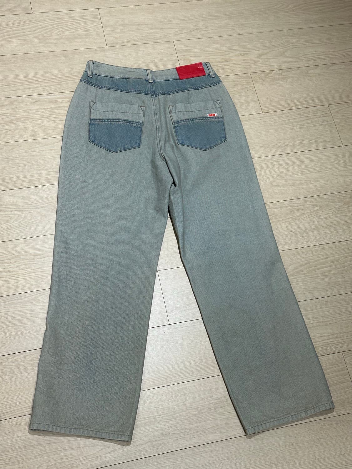 스컬프터 리버스 블록 데님 S 상품이미지2