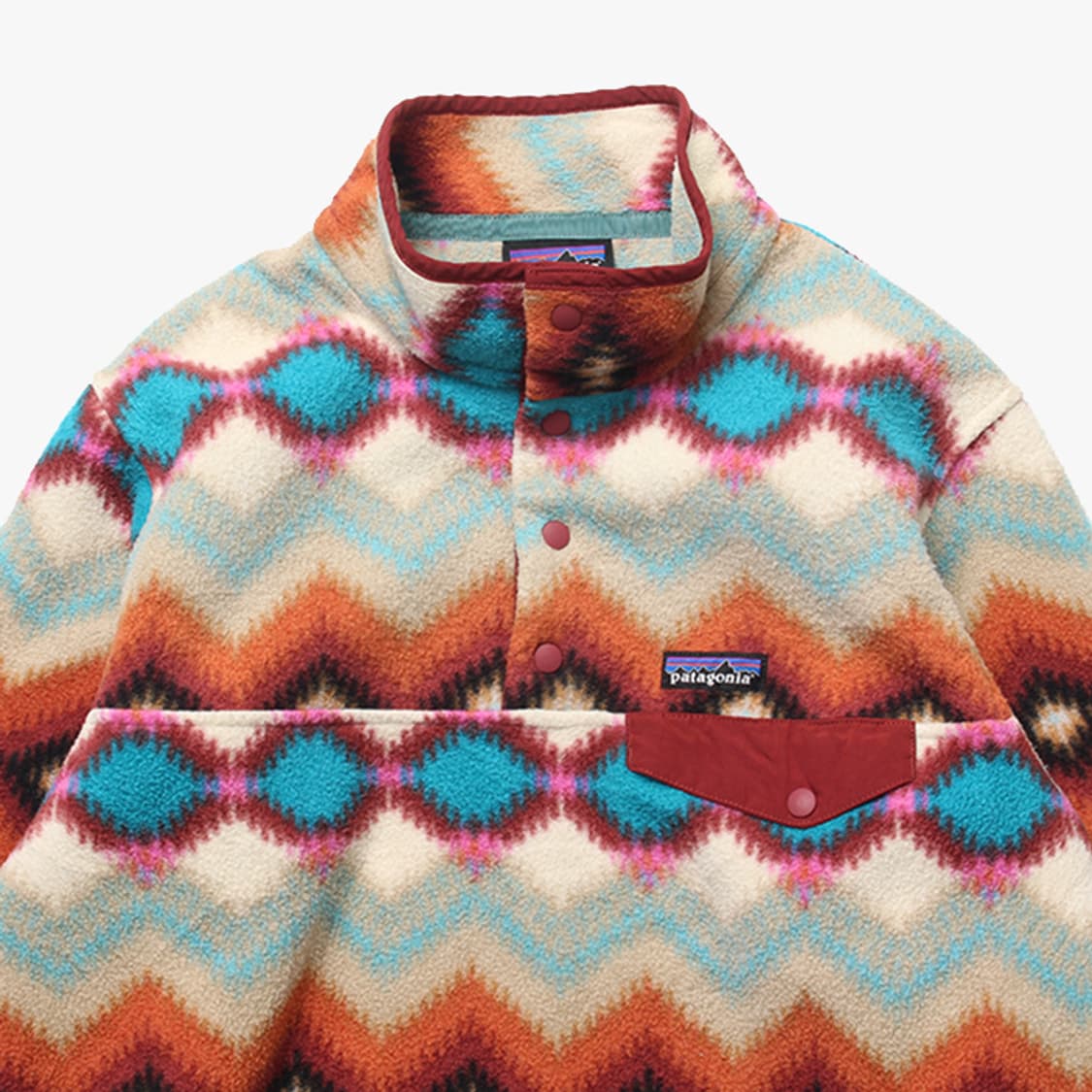  PATAGONIA "Beige Red Pattern Synchilla" 상품이미지2