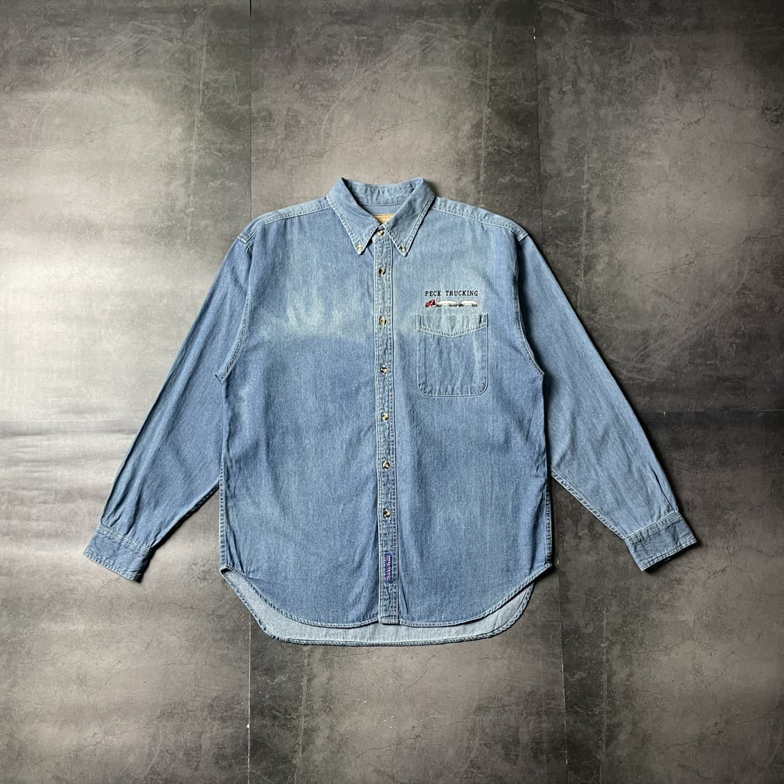 PORT AUTHORITY 빈티지 코튼 데님 셔츠 A00586 상품이미지1