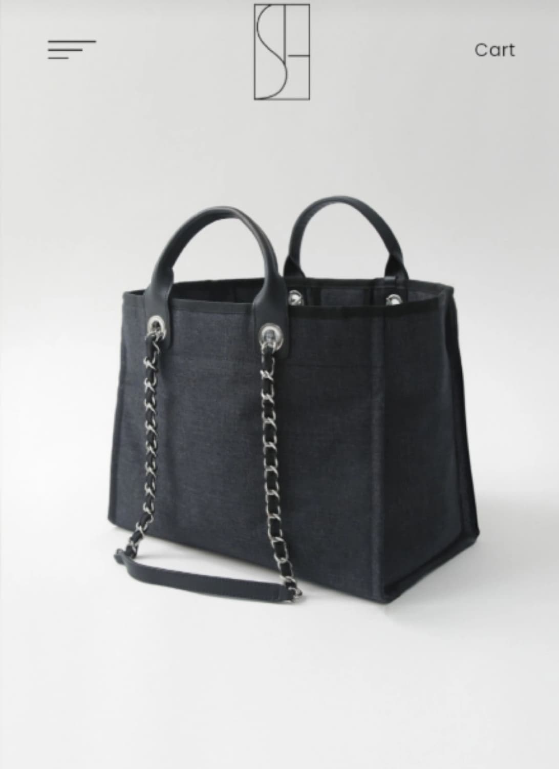 시에 체인 전투백 미디움 블랙 상품이미지1