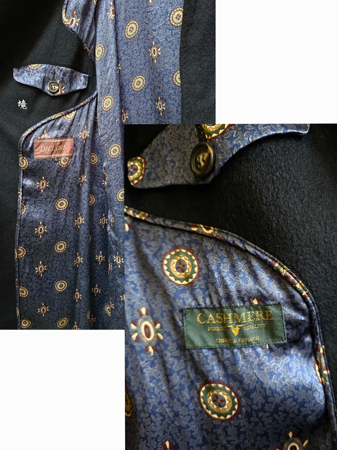 Dicuore 블랙 캐시미어&실크 발마칸 코트 상품이미지3