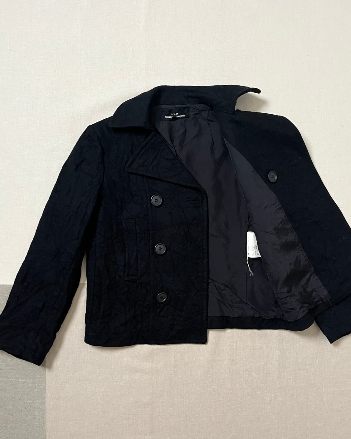 꼼데가르송 축융 울 숏 더블자켓  comme des garcons 상품이미지6