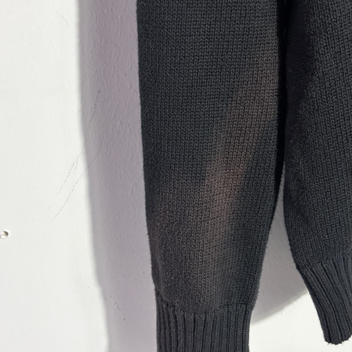 폴로 블랙 니트 집업 (무료배송) 상품이미지2