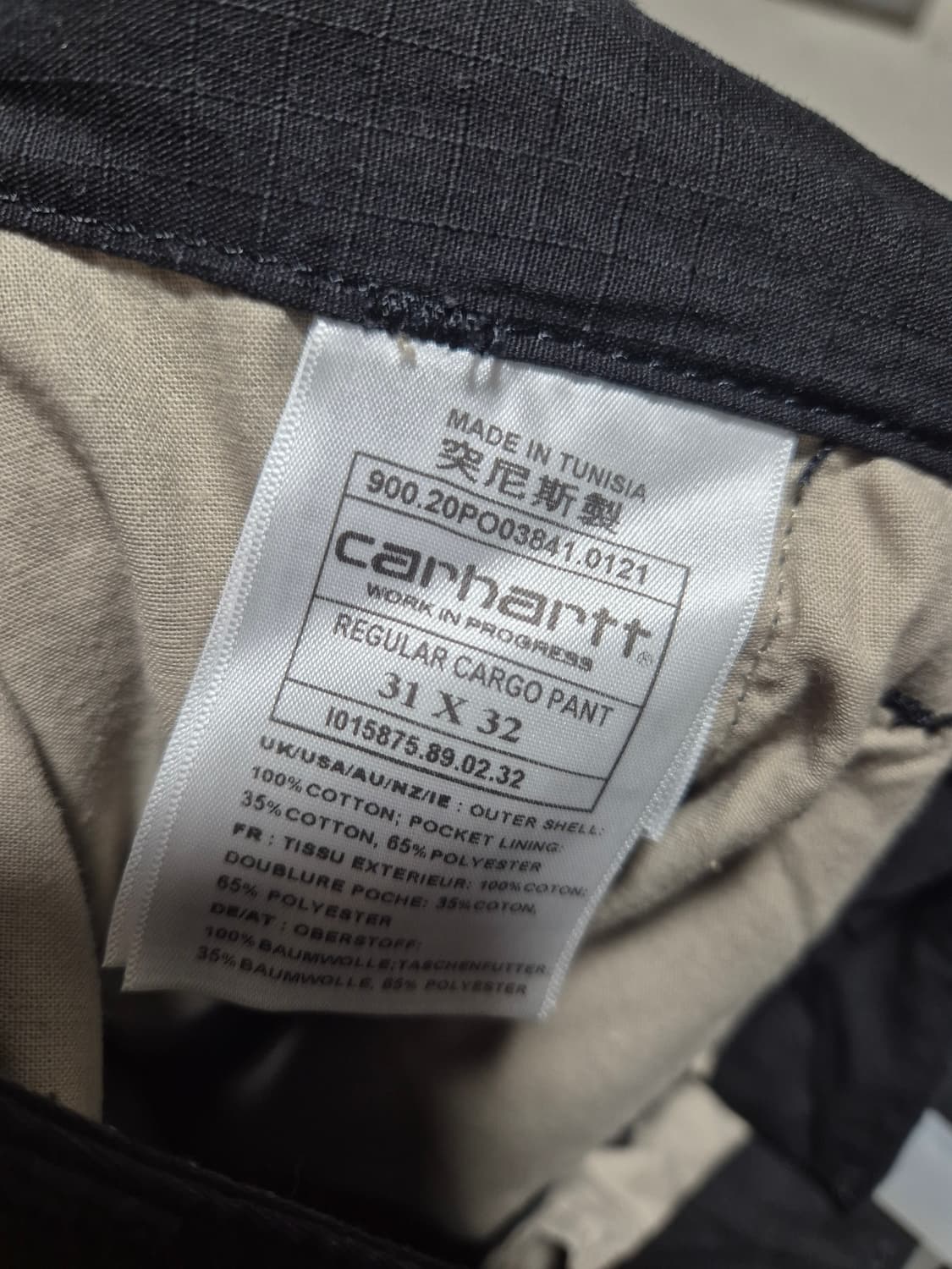 [31]칼하트WIP 립스탑 레귤러 카고 팬츠 Men 상품이미지5