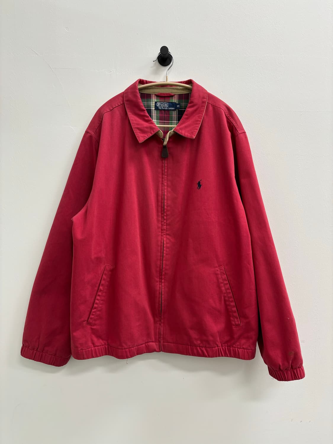 폴로 Polo Ralph Lauren 체크 안감 레드 스윙탑 자켓 상품이미지1