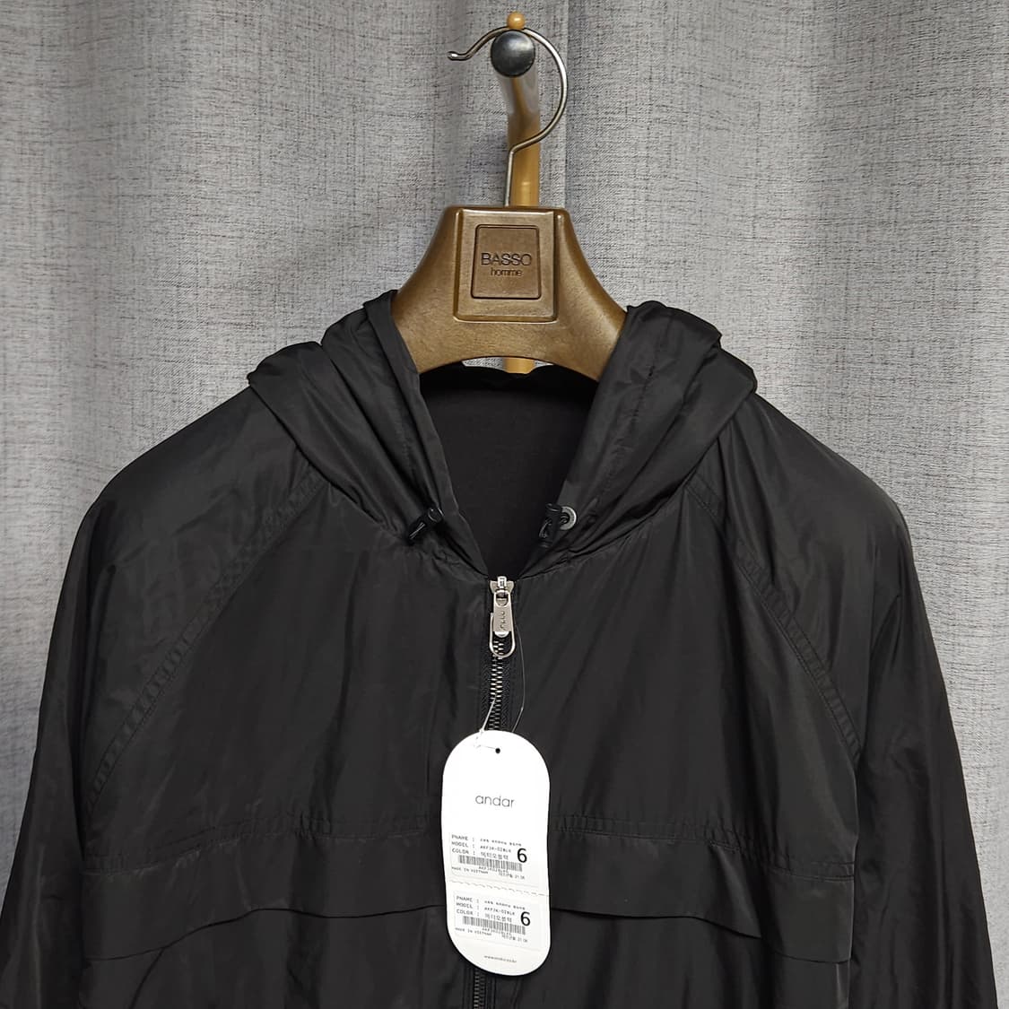 6 ) 새상품 andar 안다르 여성 약기모 미들 바람막이 상품이미지2