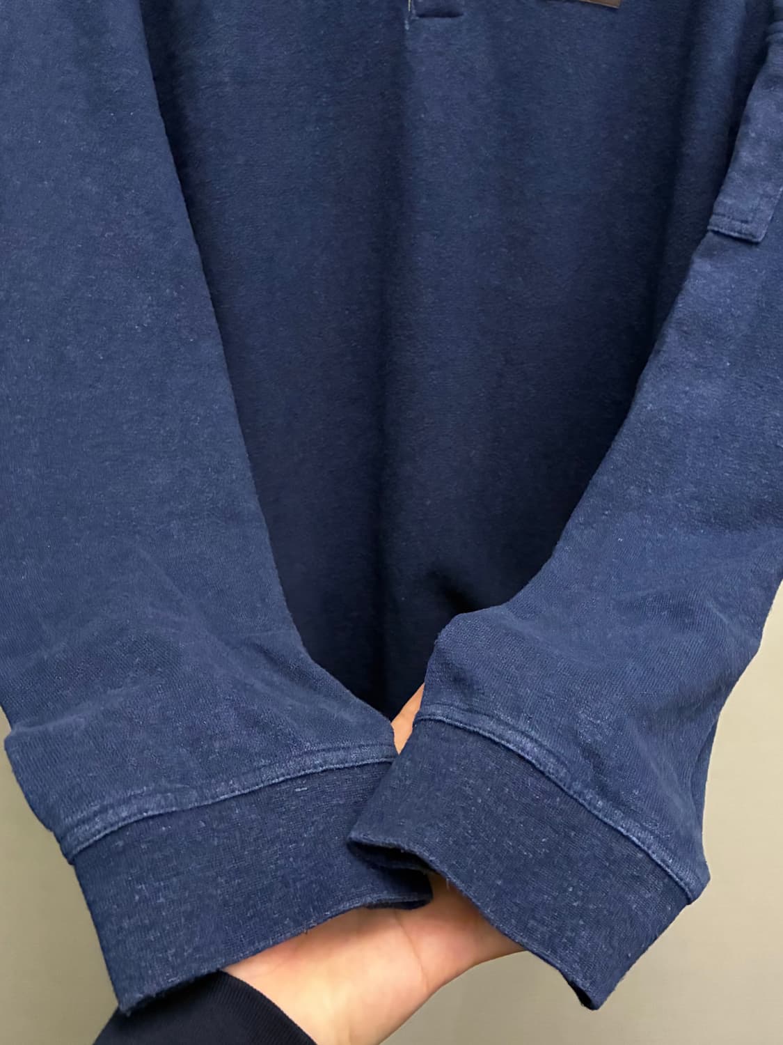 (M/100)파타고니아 헴프코튼 워크 PK 럭비 카라티 롱슬리브 상품이미지7