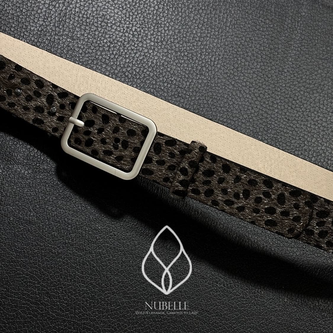 🌗 Leopard hair belt / 호피 레오파드 송치털 벨트 상품이미지1