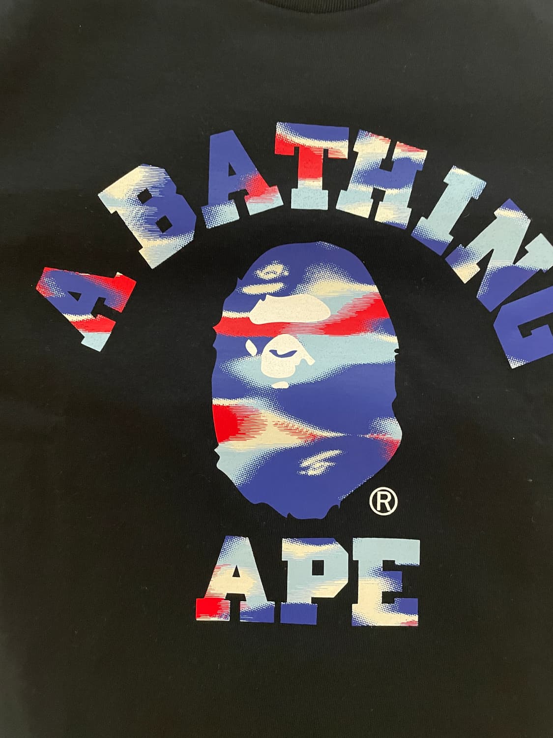 베이프 스크린 카모 반팔티 블랙 M 상품이미지2