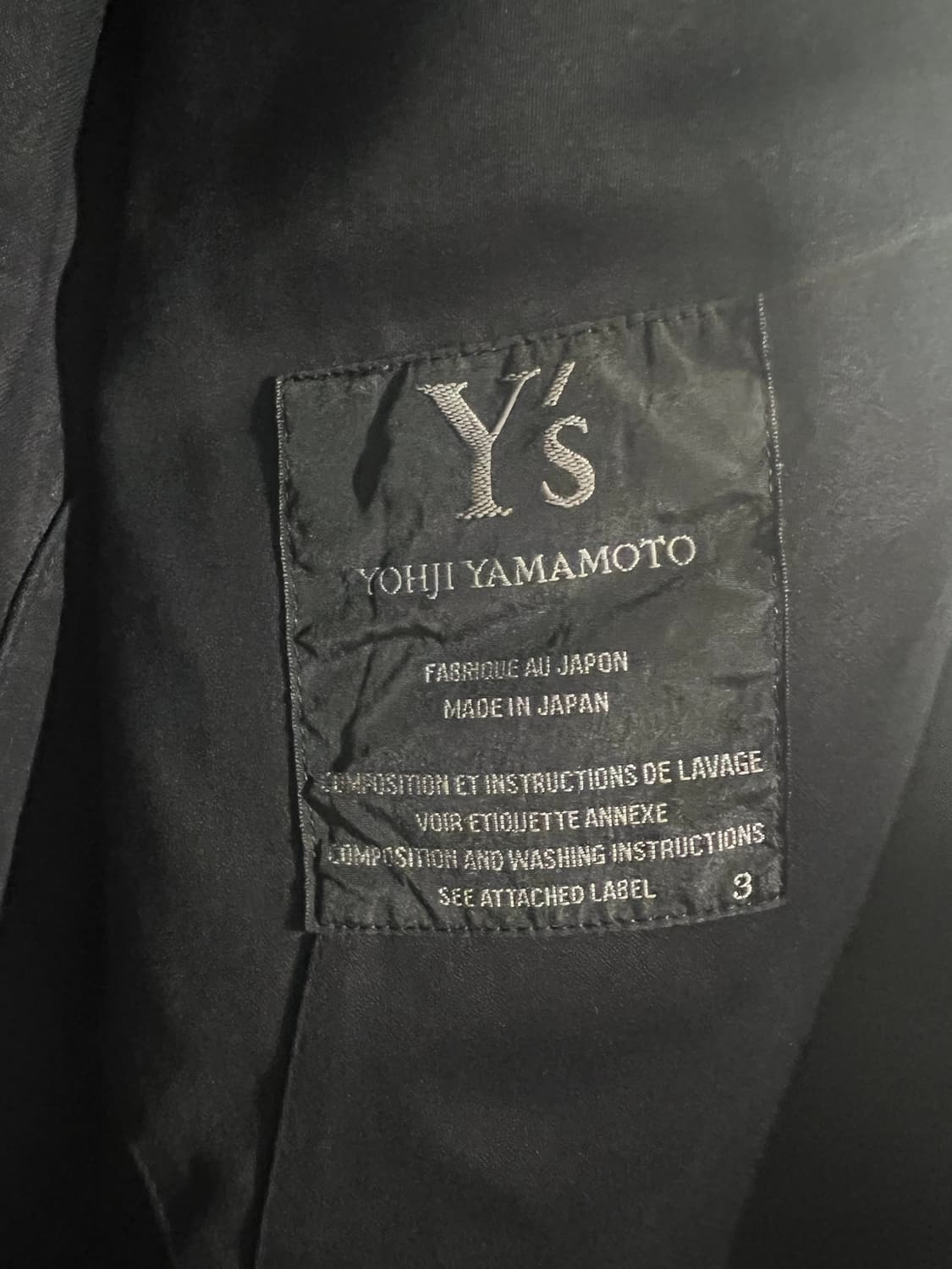 요지야마모토 y’s / 밀리터리 테일러드 자켓 상품이미지4