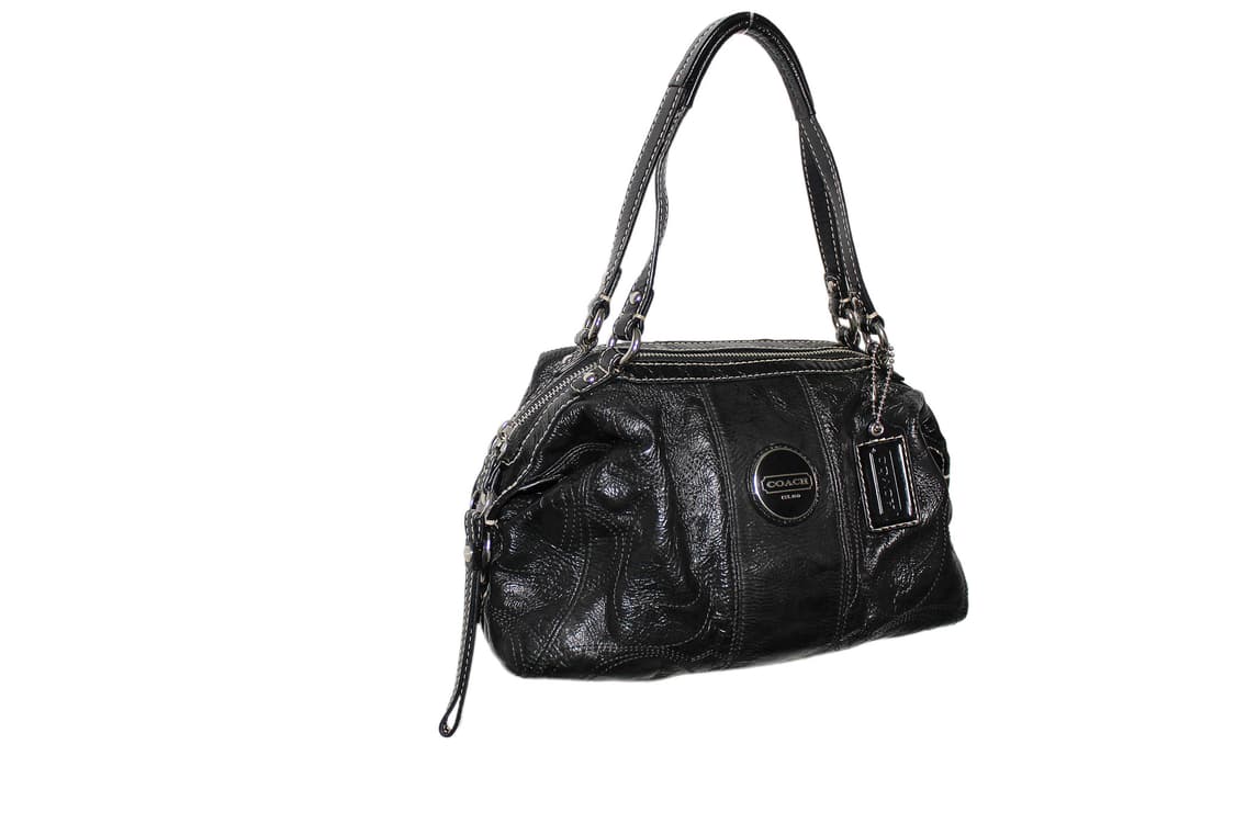 2000s Y2K COACH 코치 레더 토트백 상품이미지1