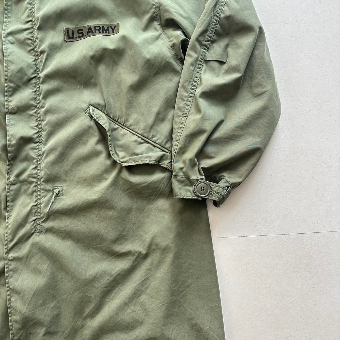 80s USARMY M65 피시테일 파카 자켓 LARGE 상품이미지3