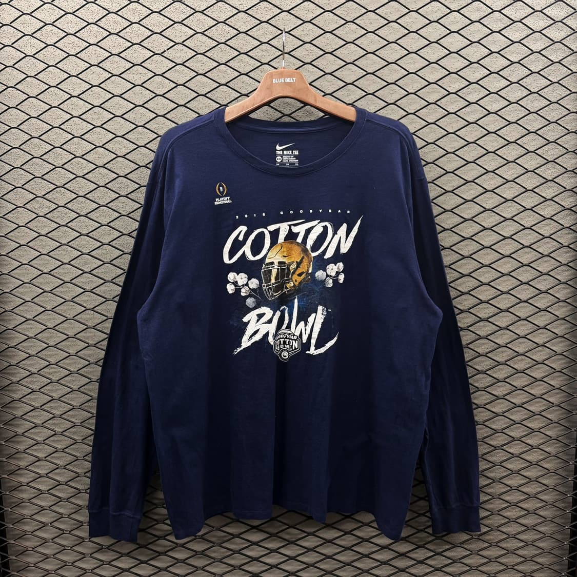 나이키 롱슬리브 칼리지 풋볼 레터링 디테일 네이비 상품이미지2